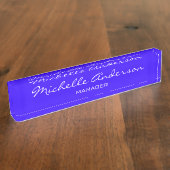 Blue Charm Professional Script Manager Naamplaat Naambordje (Zijkant)