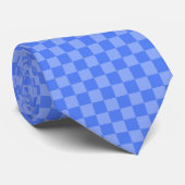 Blue Check Stropdas (Opgerold)