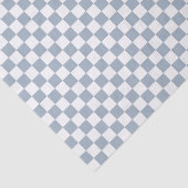 Blue Checker Checkerboard Checkered 00s 90s Retro Tissuepapier (Detail)