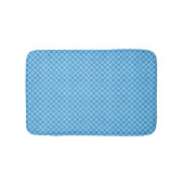 Blue Checker Glitter Badmat (Voorkant)