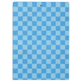 Blue Checker Glitter Klembord (Achterkant)