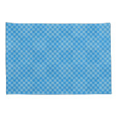 Blue Checker Glitter Kussensloop (Achterkant-Rechts)