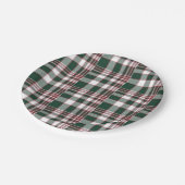 Blue Checker Paper-Bord Papieren Bordje (Gekanteld)