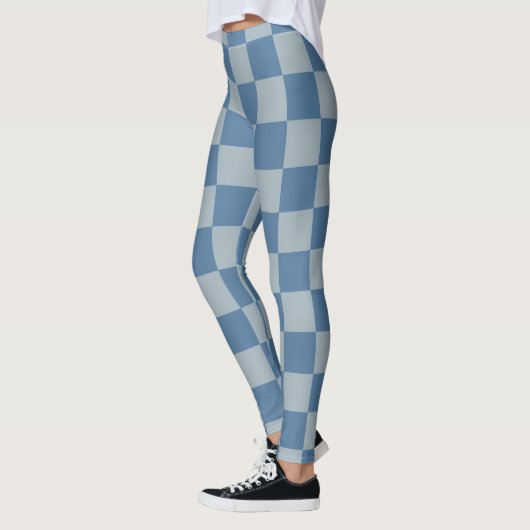 Blue Checkerboard Pattern Leggings (Links)