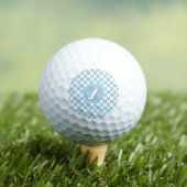 Blue Checkered Pattern Golfballen (Insitu Shirt)