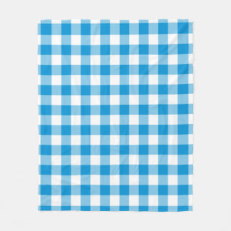 Blue Checkered Square Seamless Pattern  Fleece Deken