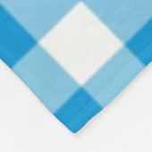 Blue Checkered Square Seamless Pattern  Fleece Deken (Hoek)