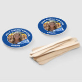 Blue Cheerleader Photo High School Parent Handwaaier (Niet-gemonteerd)