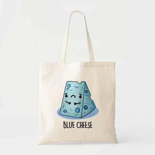 Blue Cheese Funny Sad Pun Tote Bag (Voorkant)