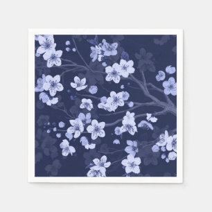 Blue Cherry Blossom Servet