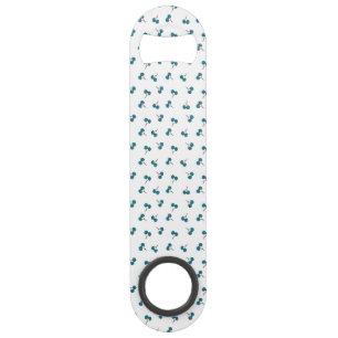 Blue Cherry Pattern Speed Flessenopener