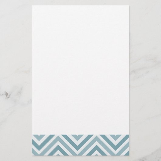 Blue Chevron Briefpapier (Voorkant)