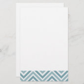 Blue Chevron Briefpapier (Voorkant / Achterkant)