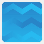 Blue Chevron Envelope Stickers (Voorkant)