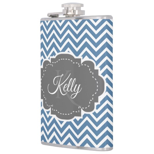 Blue Chevron maatkolf Heupfles (Links)