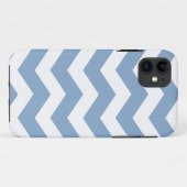 Blue Chevron Pattern Hoesje Savvy iPhone 5 Hoesje (Achterkant (horizontaal))