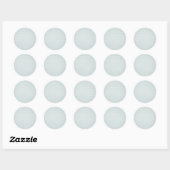 Blue Chevron Pattern Ronde Sticker (Vel)