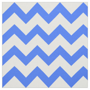Blue Chevron Pattern Stof