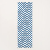Blue Chevron Personalized Yoga Mat (Achterkant)