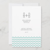 Blue Chevron Vous A Entrer ? Save the date (Devant)