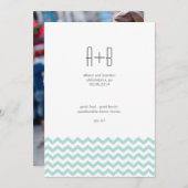 Blue Chevron Vous A Entrer ? Save the date (Devant / Derrière)