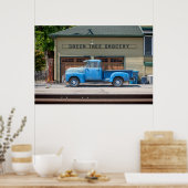  Blue Chevy Poster (Keuken)