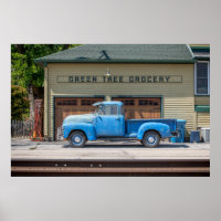 Blue Chevy Poster