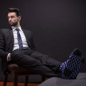 Blue Chicken Farmer Stropdas