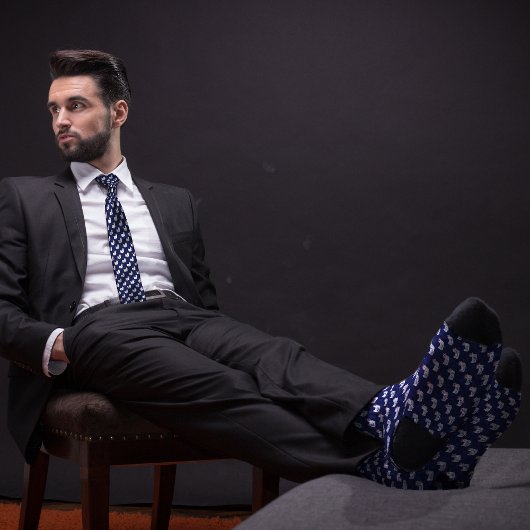 Blue Chicken Farmer Stropdas