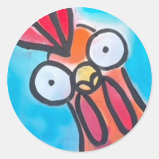 Blue Chicken Sticker
