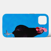 Blue Chicken Strut, iPhone 13 Coque (Verso (horizontal))