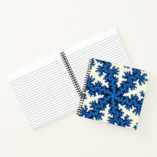Blue China Snowflake Notitieboek