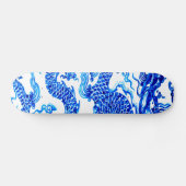 Blue Chinese dragon  Vase Art Wall Board Skateboard (Horizontaal)