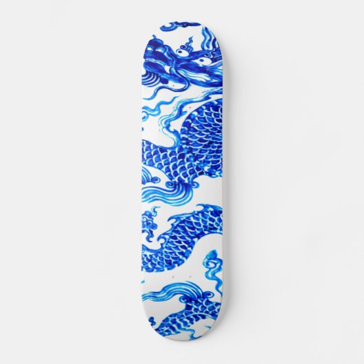Blue Chinese dragon  Vase Art Wall Board Skateboard (Voorkant)