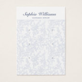 Blue Chinoiserie 3 Pair Studs Earring Display Card Visitekaartje (Voorkant)