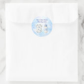Blue Chinoiserie Baby Shower Stickers (20) (Sac)