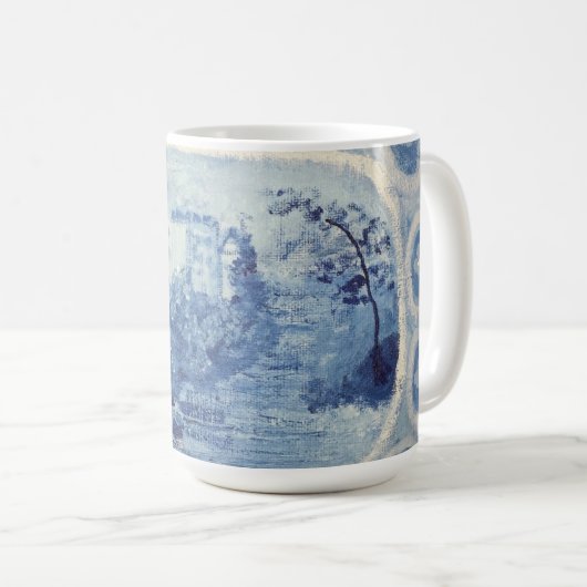 Blue Chinoiserie Bone China Mok (Voorkant rechts)
