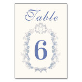 Blue Chinoiserie Floral Botanical Wedding Kaart (Voorkant)