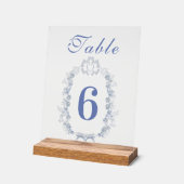 Blue Chinoiserie Floral Botanique Mariage (Angle)