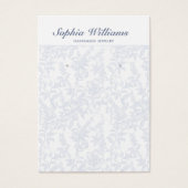 Blue Chinoiserie Floral Earring Display Card (Devant)
