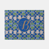 Blue Chinoiserie Ginger Jar Jars Topiary Basket Deurmat (Voorkant)