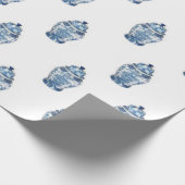 Blue Chinoiserie Ginger Jar Jars Wrapppaper Cadeaupapier (Hoek)
