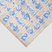 Blue Chinoiserie Ginger Jars ontkoppeling Tissuepapier (Detail)