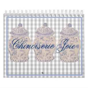 Blue Chinoiserie Hand Painted Ginger Jar Jars Cale Kalender