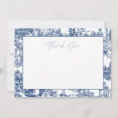 Blue Chinoiserie Merci Note (Devant)