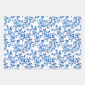 Blue Chinoiserie Pattern  Inpakpapier Vel (Voorkant)
