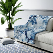 Blue Chinoiserie Sherpa Blanket Gift voor Vrouwen Sherpa Deken