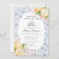 Blue Chinoiserie Tea Party Baby shower Toile