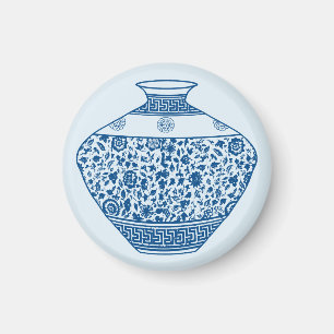 Blue Chinoiserie Vase Ginger Jar Magneet