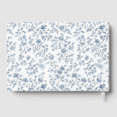 Blue Chinoiserie Wedding Gastenboek (Achterkant)